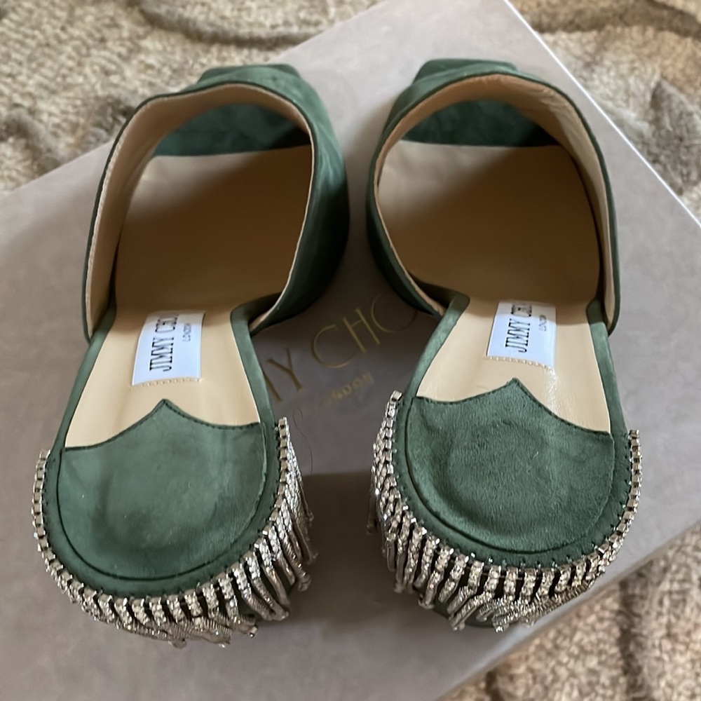 Jimmy Choo Baia 100 Cactus/Crystal Size 41 - Picture 6 of 6